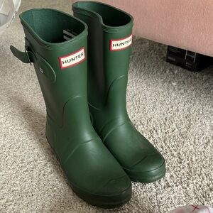 Hunter Dark Green Waterproof Boots